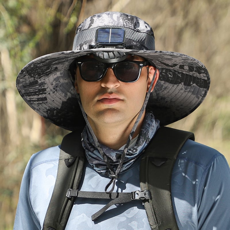 🏆 50K+ SOLD! ⚡2025 New Ultralight Solar Fan Sun Hat – Lighter Than a Baseball!⚾(Only 11oz)
